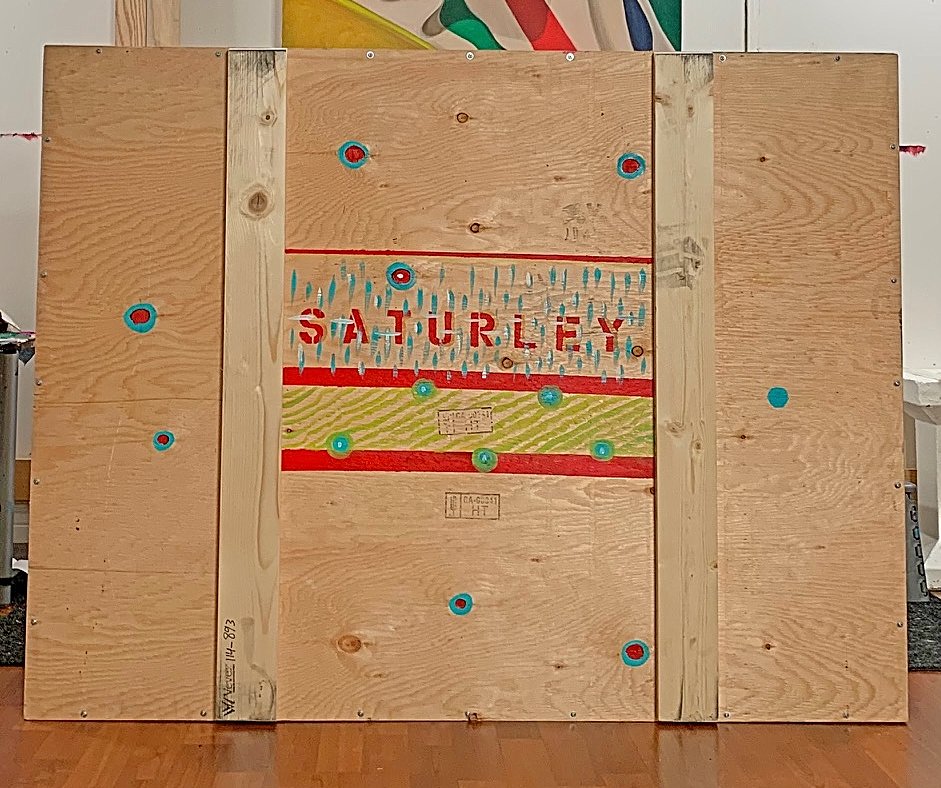 wooden art shipping crate from VEVEX and Brandy Saturley