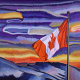 Canadian flag in art