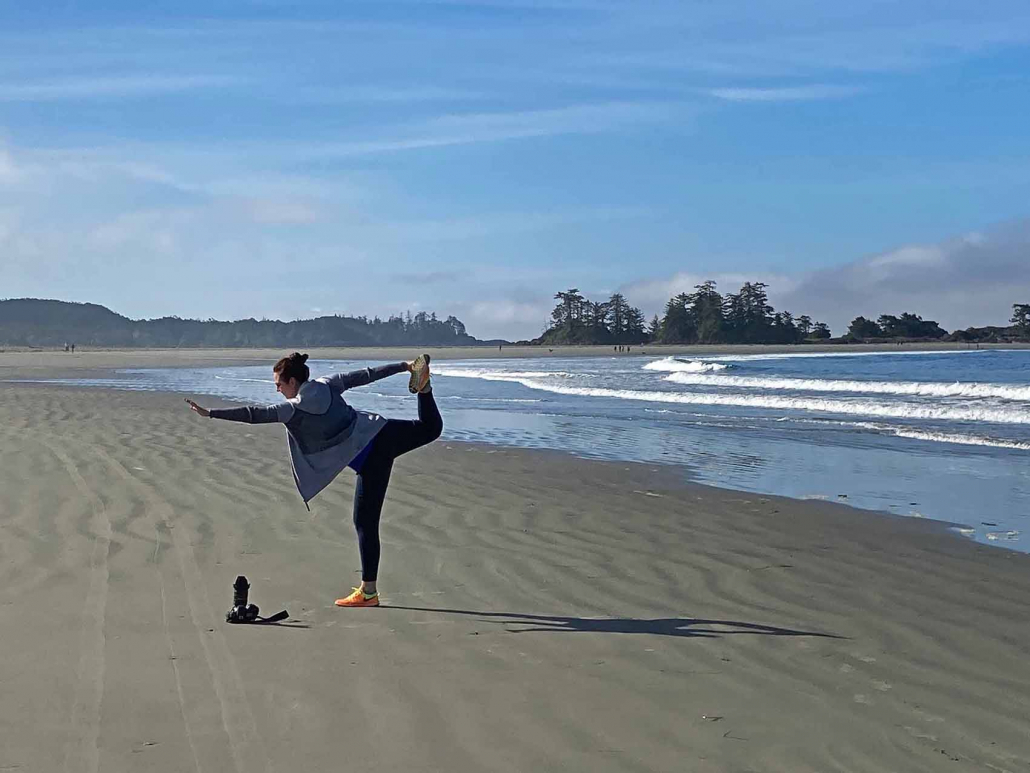 canadian artist brandy saturley on chesterman beach