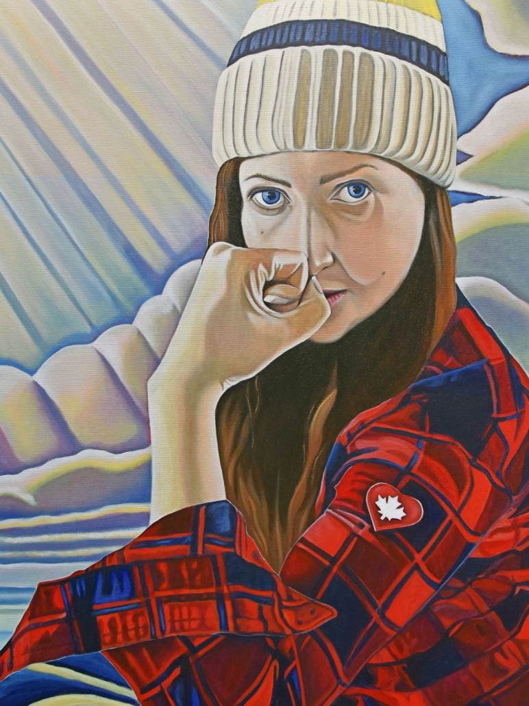 famous Canadian pop art painting - Brandy Saturley