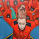 detail view of Remembrance Day painting by Brandy Saturley