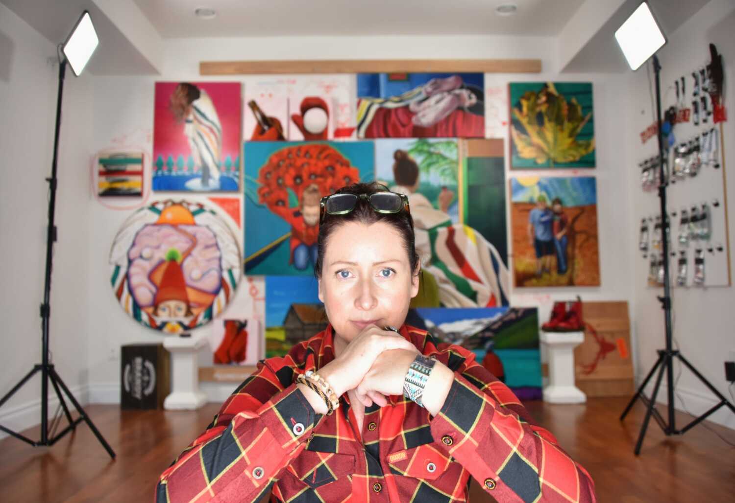 Canadian pop art painter Brandy Saturley
