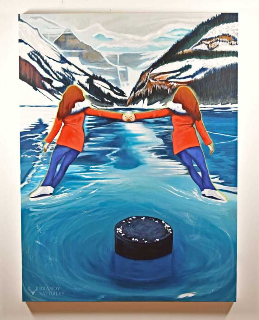 ice skating paintings