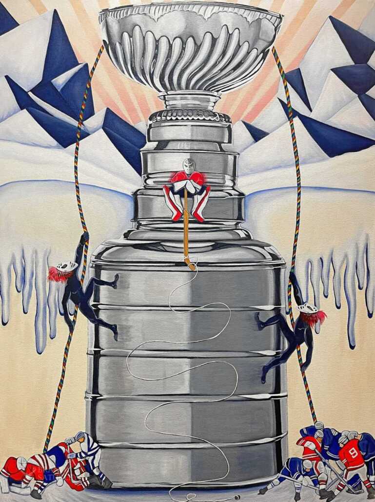 hockey paintings