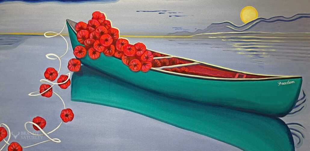 10 canoe paintings