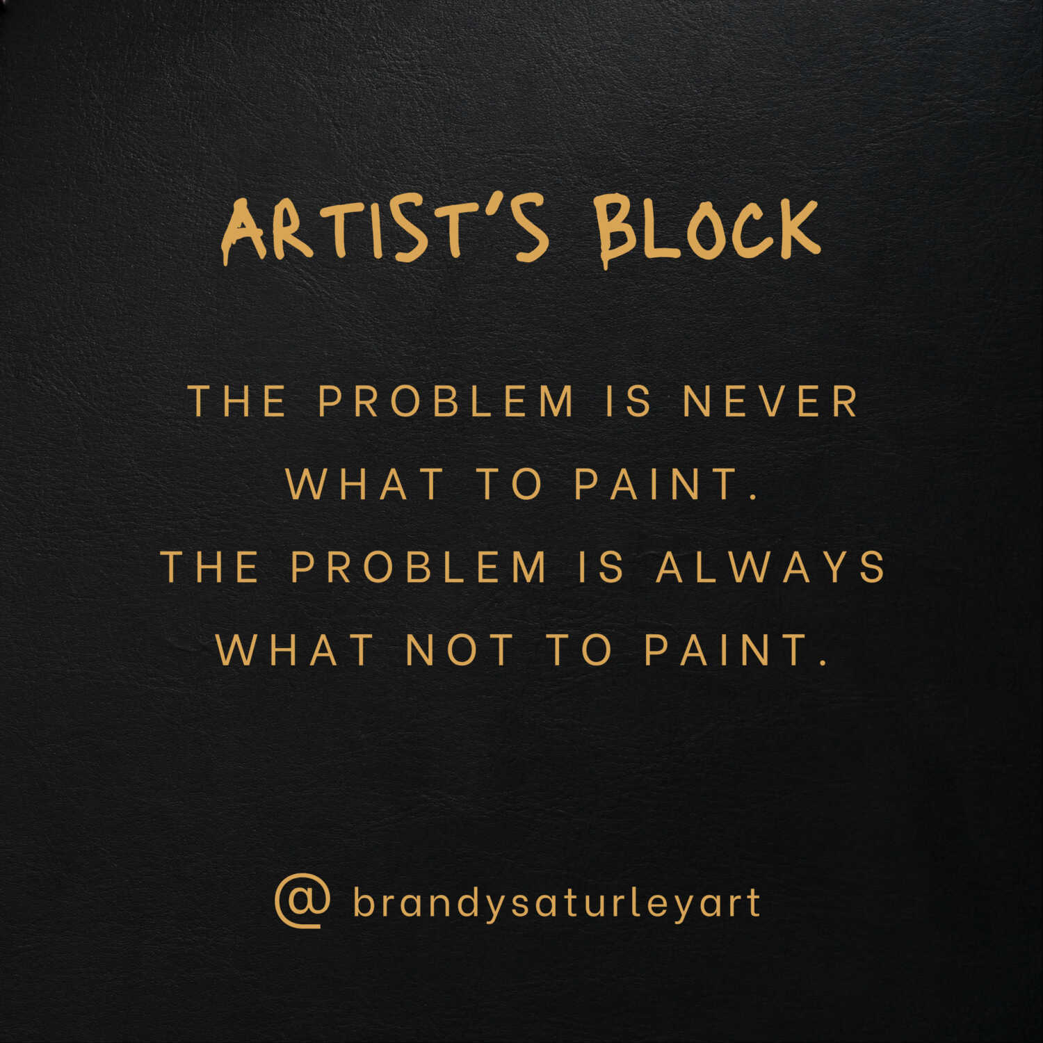 Artist's Block Explained
