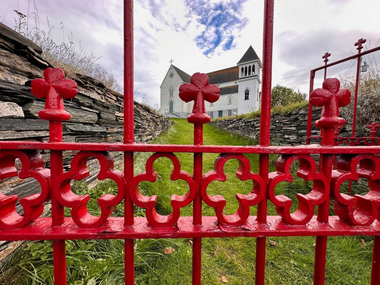 Painting Newfoundland Vibrant Reds