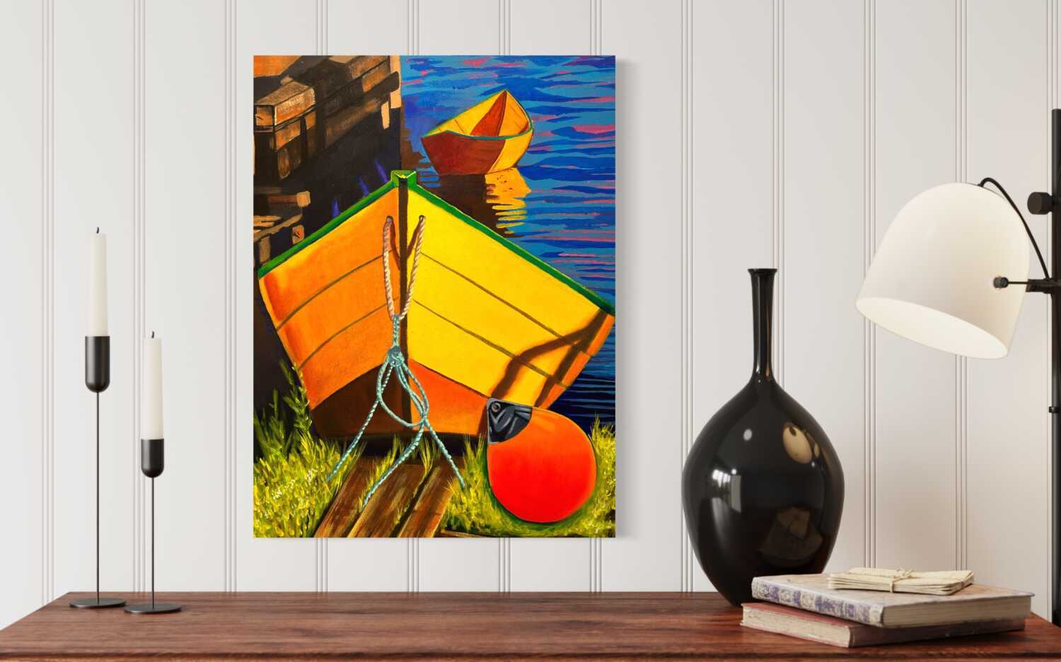 Painting Dory Boats of Newfoundland