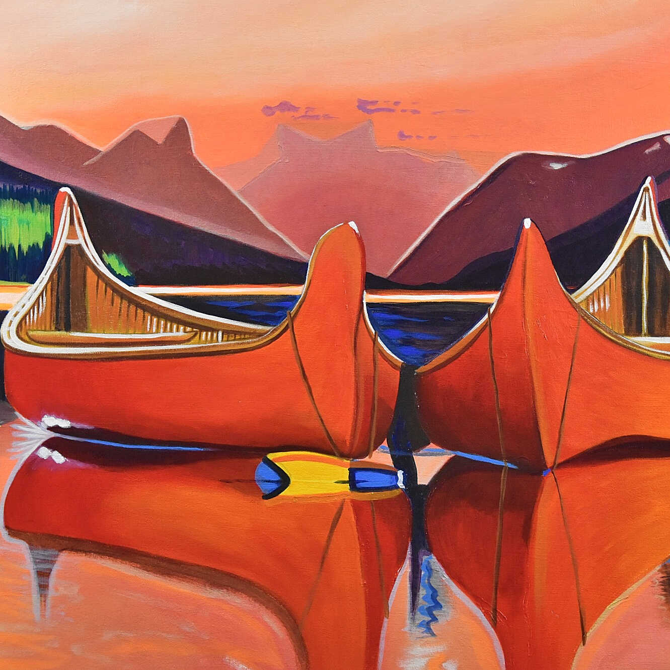 canoe paintings