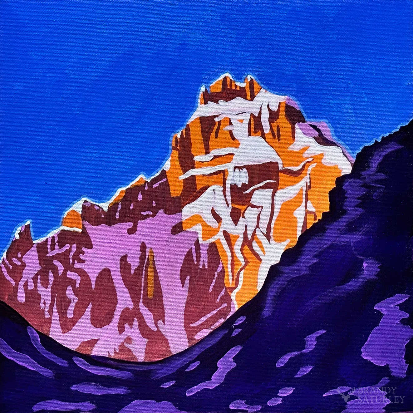 Winter Rocky Mountain Paintings