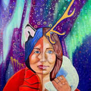 Brandy Saturley Painting Discovering Indigenous Canada