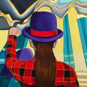 bowler hat painting