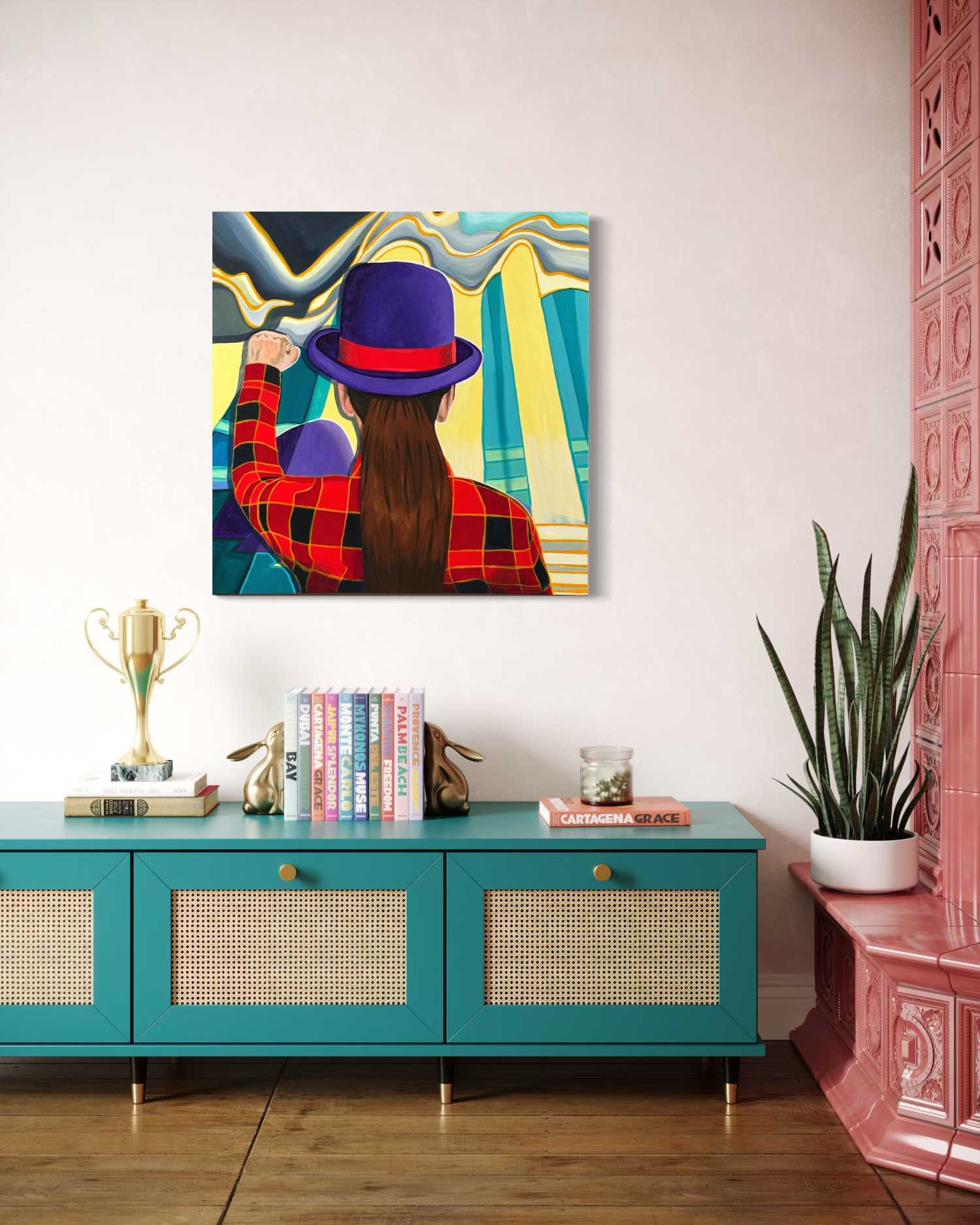 bowler hat painting