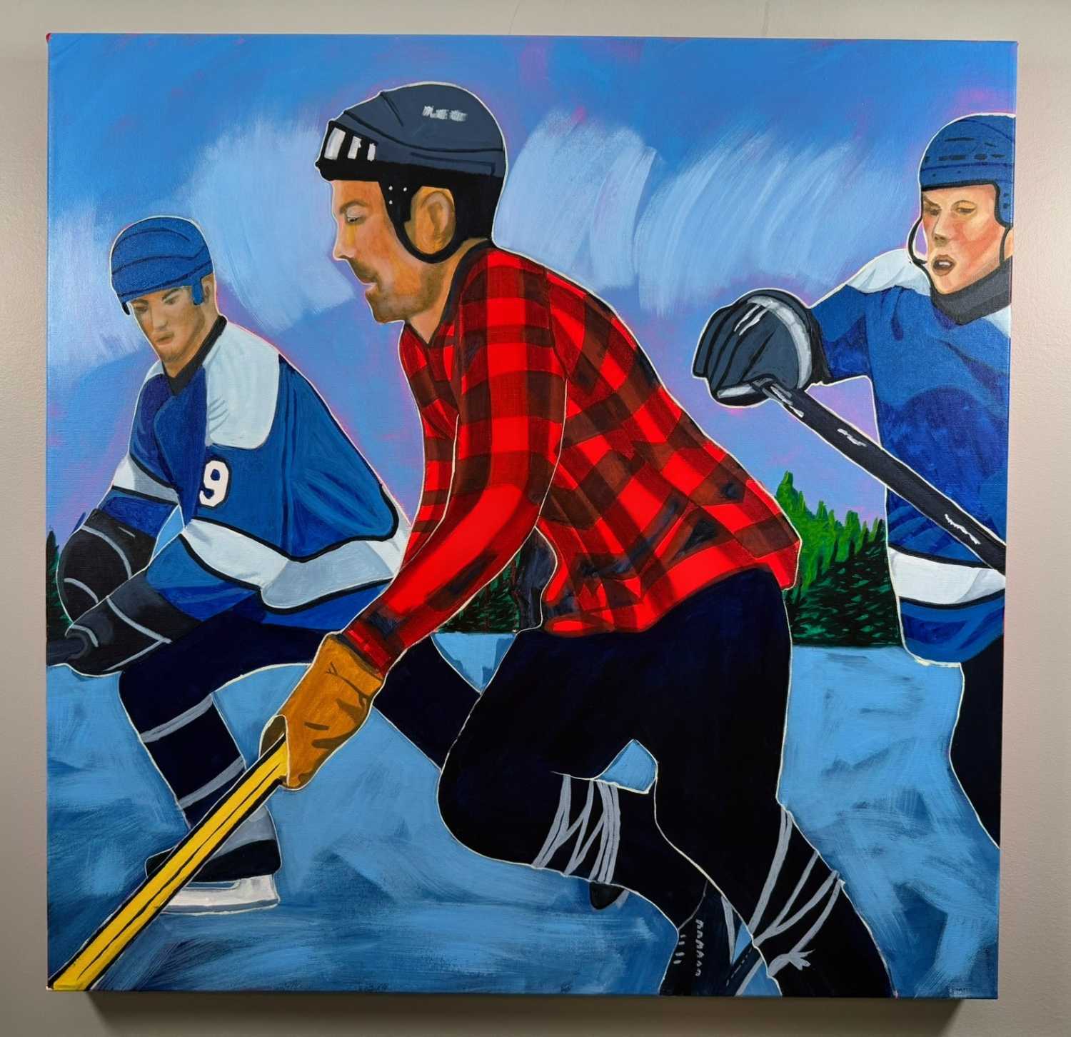 New Pond Hockey Paintings