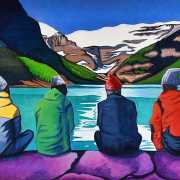 lakelouisepainting Contemporary Canadian Genre Art