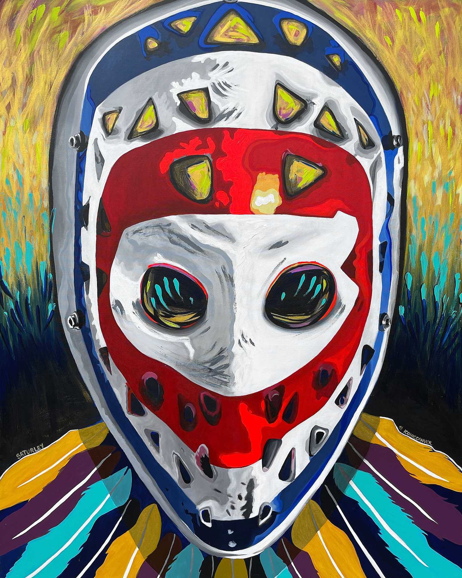 The Goalie's Mask Paintings