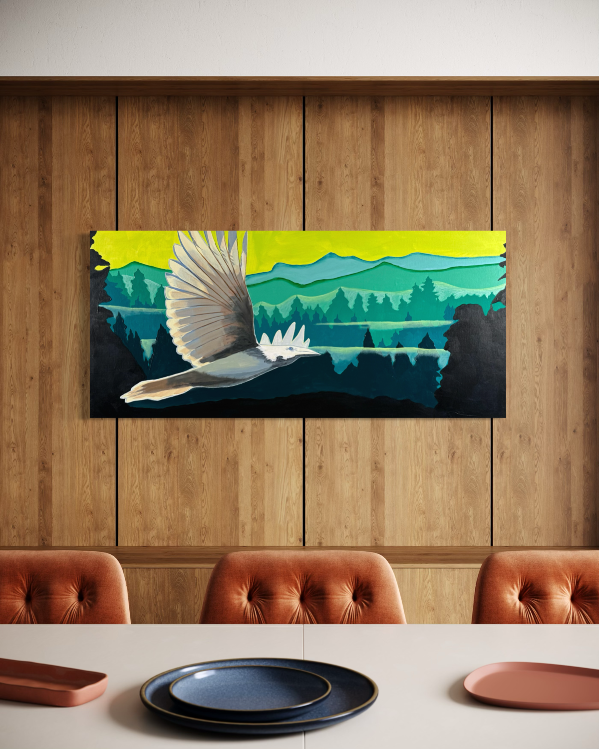 White Raven Painting