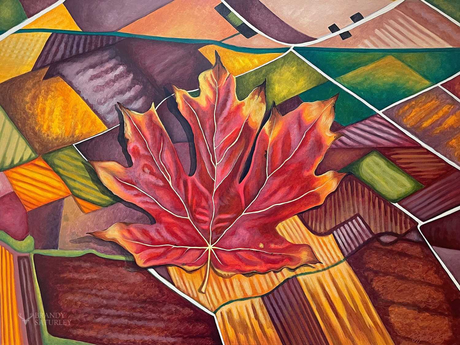 Canadian Maple Leaf Paintings