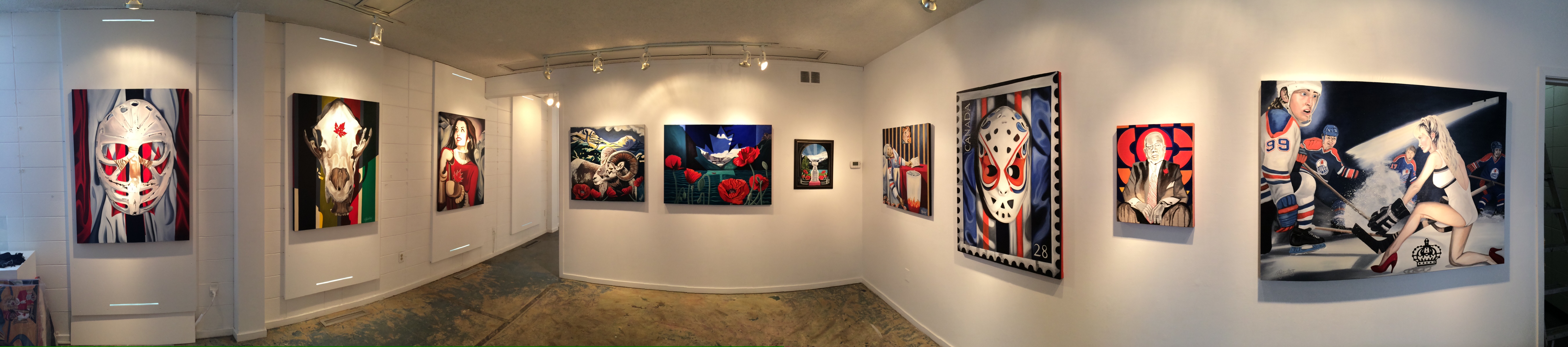 CARFAC Alberta galleries showing paintings by Brandy Saturley