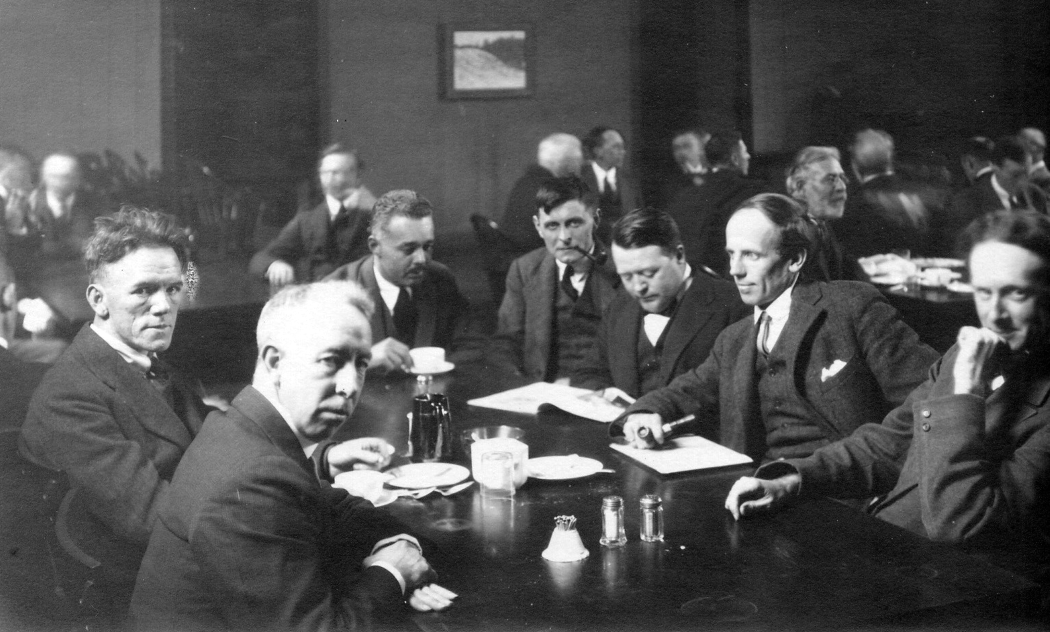 Group of Seven at table